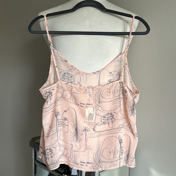 American Apparel | Womens Chiffon Morris Charney 1976 Sketch Cami Tank - Size M - Picture 5 of 9